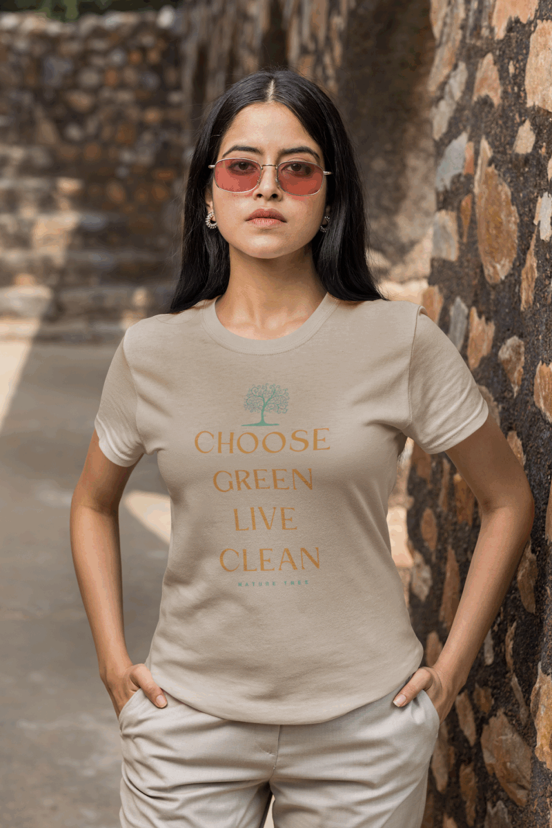 Eco-friendly T-shirt_Choose Green live Clean - Image 6